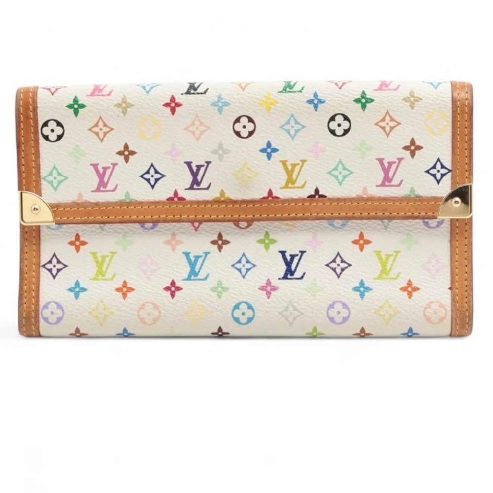 Louis Vuitton Multicolor Porte Tresor International M92659 Bron Long Wallet